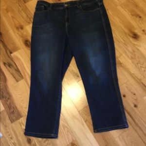 Chico's Dark Blue Ankle Jeans